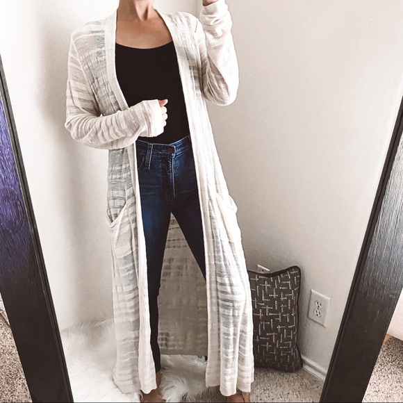 moth NWOT longline cardigan full length sheer moth NWOT longline cardigan full length sheer